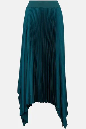 Joseph Ade asymmetric crepe midi skirt