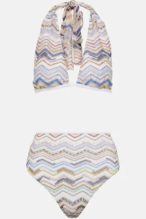 Missoni Zig Zag halterneck bikini