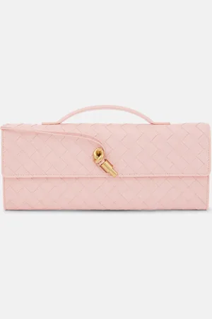 Bottega Veneta Andiamo Intrecciato leather clutch