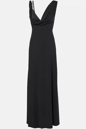 Totême Twist draped crepe jersey maxi dress