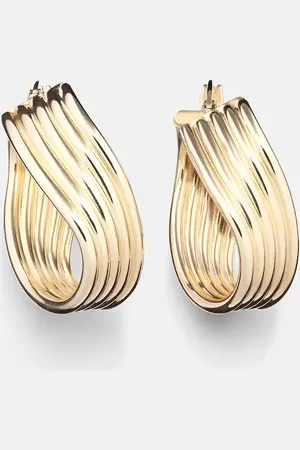 STONE AND STRAND Swerve 10kt earrings