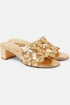 Gianvito Rossi Amalfi 45 leather mules
