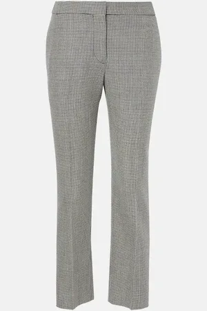 Alexander McQueen High-rise wool straight pants