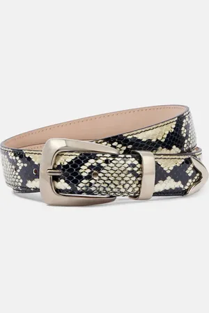 Khaite Benny snake-effect leather belt