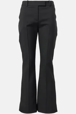 Alexander McQueen Kickback wool flared pants