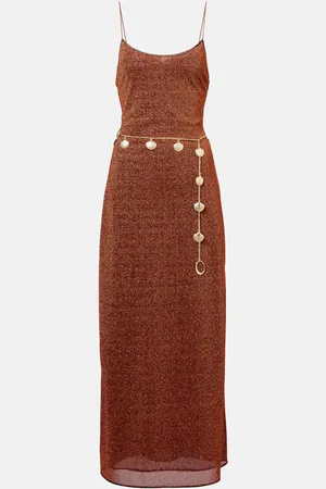 Oseree Lumiere belted maxi dress
