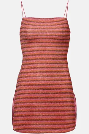Oseree Lumiere striped minidress