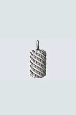 David Yurman Sculpted Cable sterling pendant