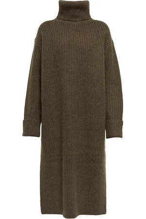 Ralph Lauren Wool-blend turtleneck sweater dress
