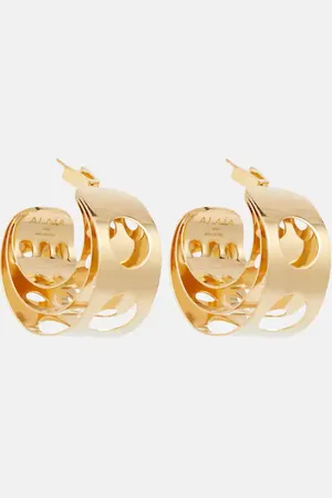 Alaïa Cutout hoop earrings