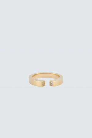 TOM WOOD Split 9kt ring with diamonds
