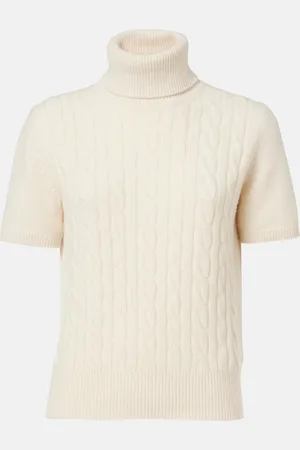 Loro Piana Jubilee cable-knit turtleneck top