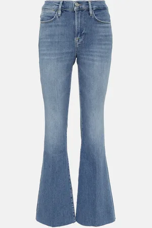 Frame Le Easy Flare Raw Fray flared jeans