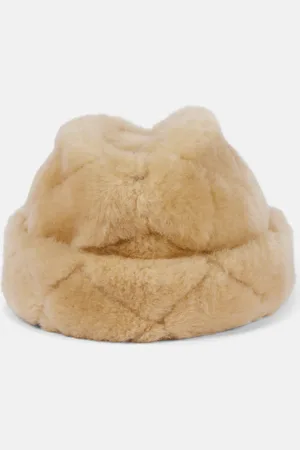 Loro Piana Maggie quilted shearling hat