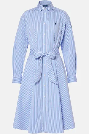 Ralph Lauren Striped cotton poplin shirt dress