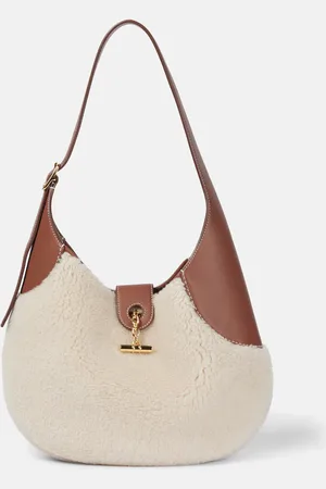 Loro Piana Bobbin Medium faux shearling shoulder bag