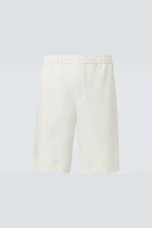 Gucci GG linen-blend shorts