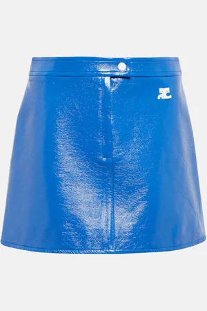 Courrèges Faux leather miniskirt