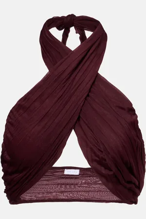 Jade Swim Aylin halterneck wrap top