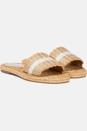 Aquazzura Playa raffia slides