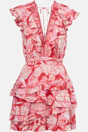 POUPETTE ST BARTH Carol floral satin minidress
