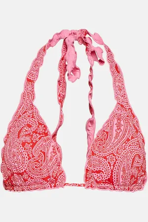 Heidi Klein Tangier reversible ruffle triangle bikini top