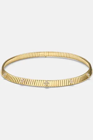 Bvlgari Tubogas 18kt choker with diamonds