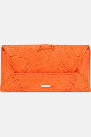 Aquazzura Vacanza raffia clutch
