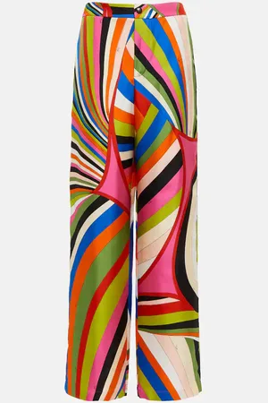 Puccini Iride silk twill wide-leg pants