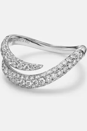 Anita Zara 18kt white gold ring with diamonds