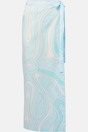 Puccini Marmo cotton muslin beach cover-up