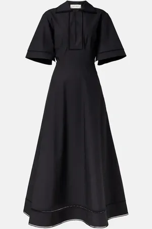 Rohe Embroidered cotton poplin midi dress