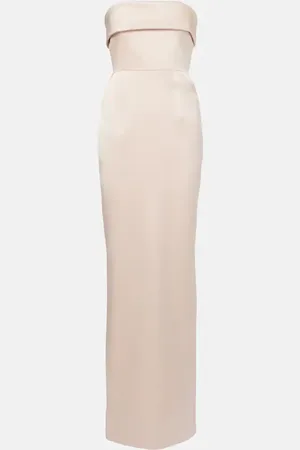 Ilkyaz Ozel Rhea strapless satin gown