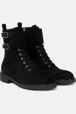Gianvito Rossi Suede combat boots