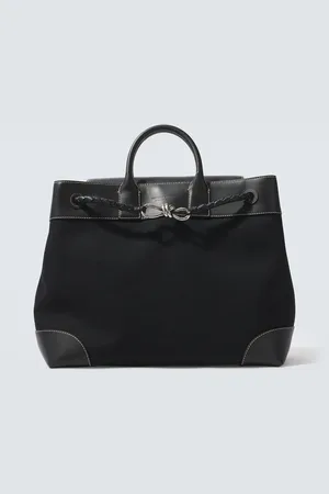 Bottega Veneta Andiamo Voyager leather-trimmed tote bag