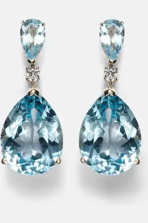 Mateo Sophia 14kt earrings with topaz and diamonds