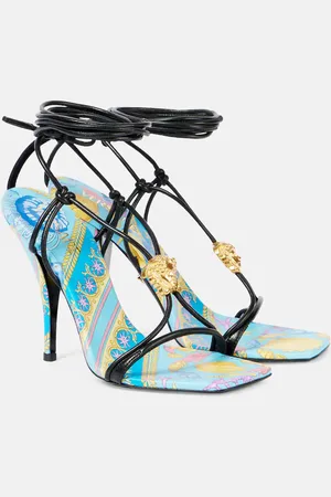 VERSACE La Medusa printed leather sandals