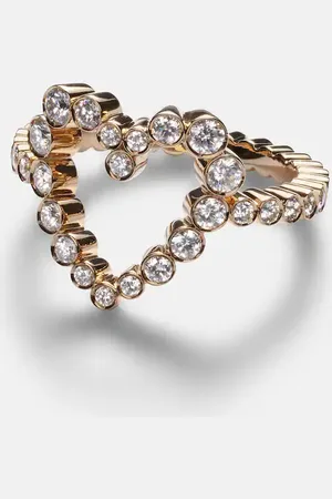 SOPHIE BILLE BRAHE Ensemble Coeur 18kt ring with diamonds