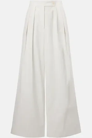 DRIES VAN NOTEN Pleated wide-leg pants
