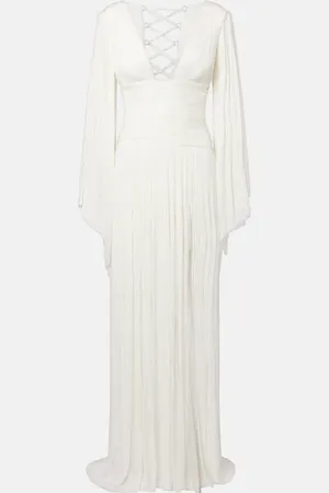 MARIA LUCIA HOHAN Alana B plisse silk maxi dress