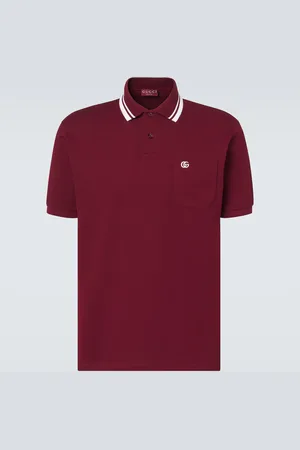 Gucci Double G cotton-blend pique polo shirt