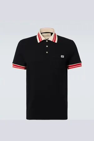 VALENTINO VLogo cotton pique polo shirt