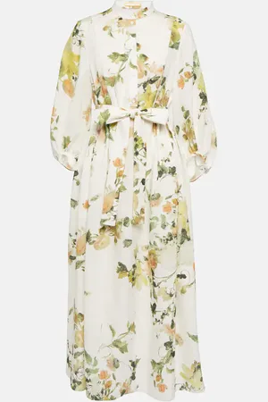 Erdem Wisteria floral linen minidress