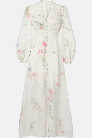 ZIMMERMANN Lucky floral linen lace maxi dress