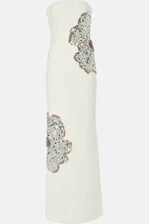 Rebecca Vallance Layana strapless embellished gown