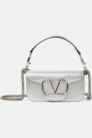 VALENTINO GARAVANI Loco Small metallic leather shoulder bag
