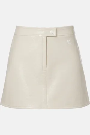 Courrèges Reedition faux leather miniskirt
