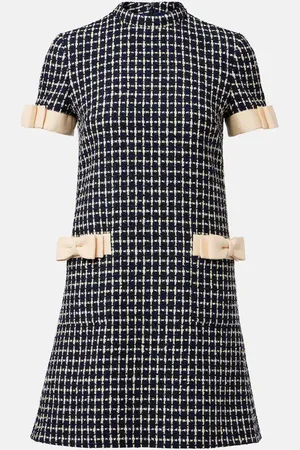 VALENTINO Mossi wool-blend boucle minidress