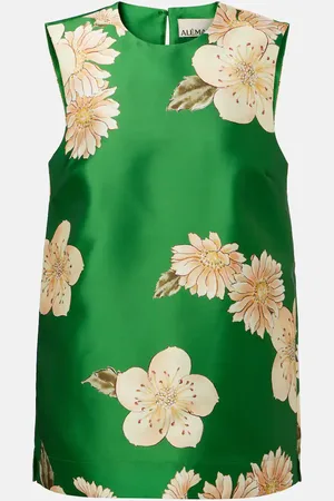 ALÉMAIS Sage floral top