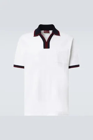 Gucci Cotton pique polo shirt